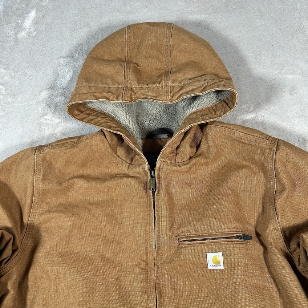 Carhartt Women's Iconic Washed Duck Sierra Jacket Size 2XL (20) Brown Work Wear - Picture 4 of 16